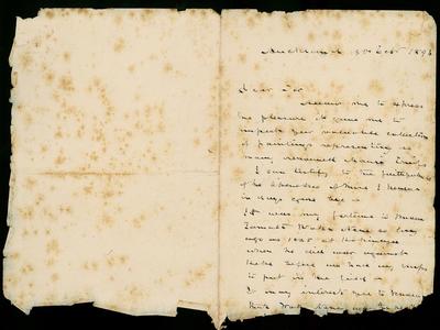 Letter to Henry Partridge from John Logan Campbell and William Swanson