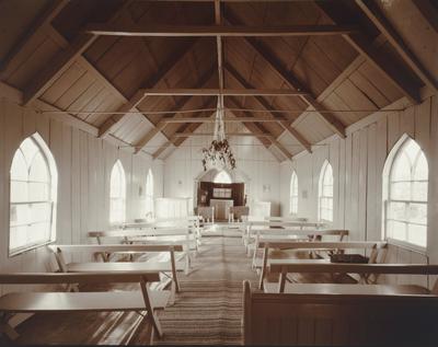 Interior, St. Marks Anglican Church, Oturu, Northland, 13 May 1982