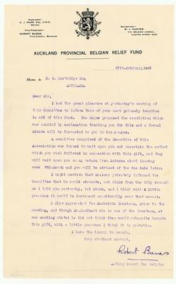 Letter to Henry Partridge from Robert Burns