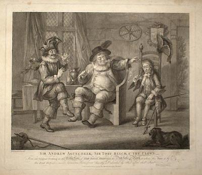 Sir Andrew Aguecheek, Sir Toby Belch and the Clown