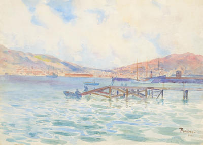 Wellington Harbour Looking South From Harman's Boat Shed