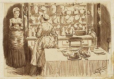 A Kitchen Scene (for 'Punch')