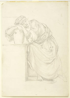 Study for Girl in the 'Garden Court'