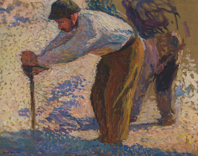 Study for Industrial Labour (roadmenders in the Place de la Concorde, Paris)