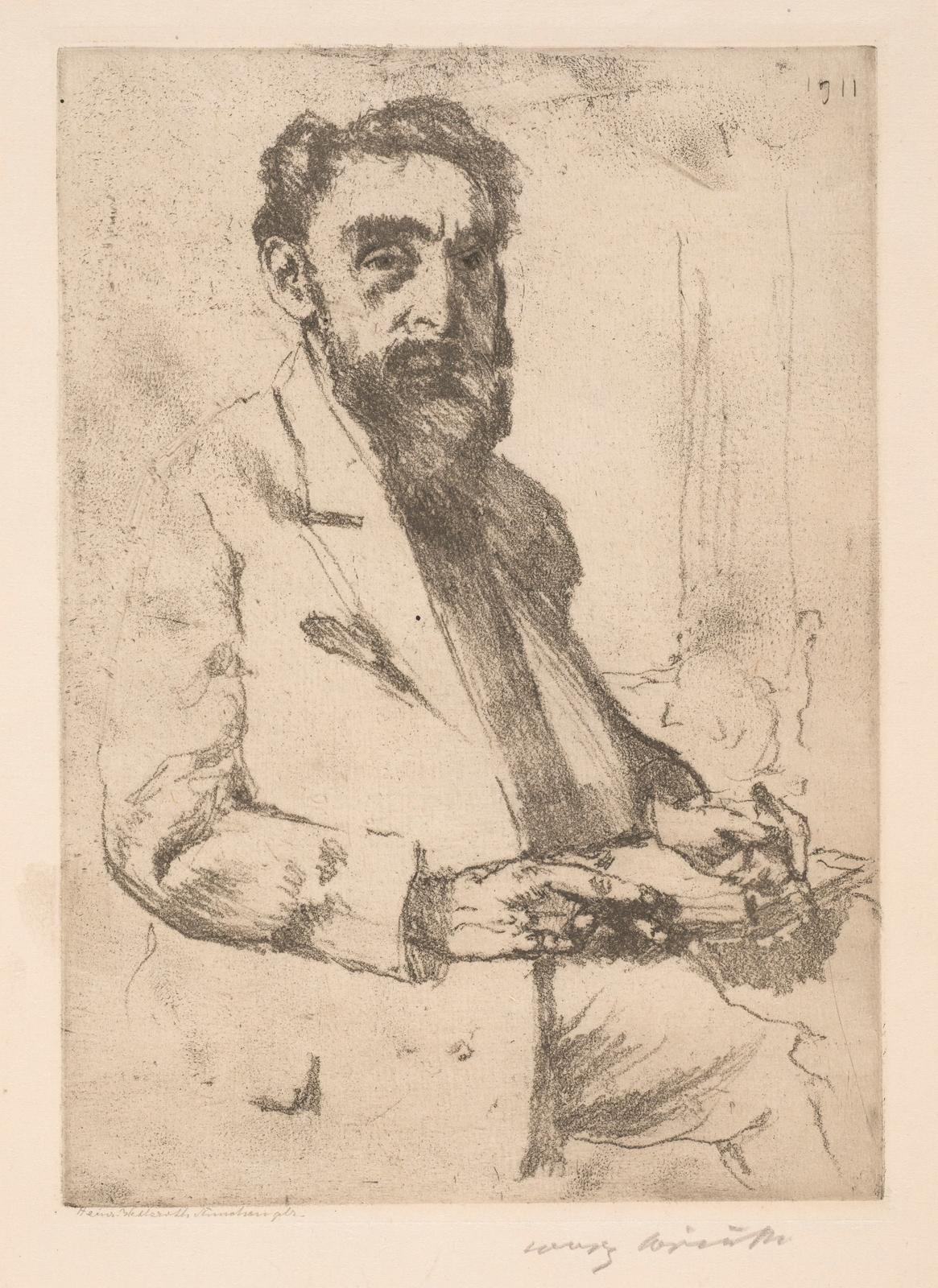 Bildness Hermann Struck (Portrait of Hermann Struck)