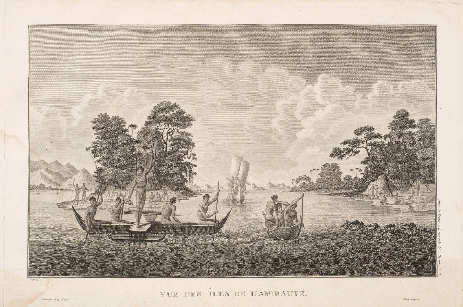 Vue des Iles de L'Amiraute