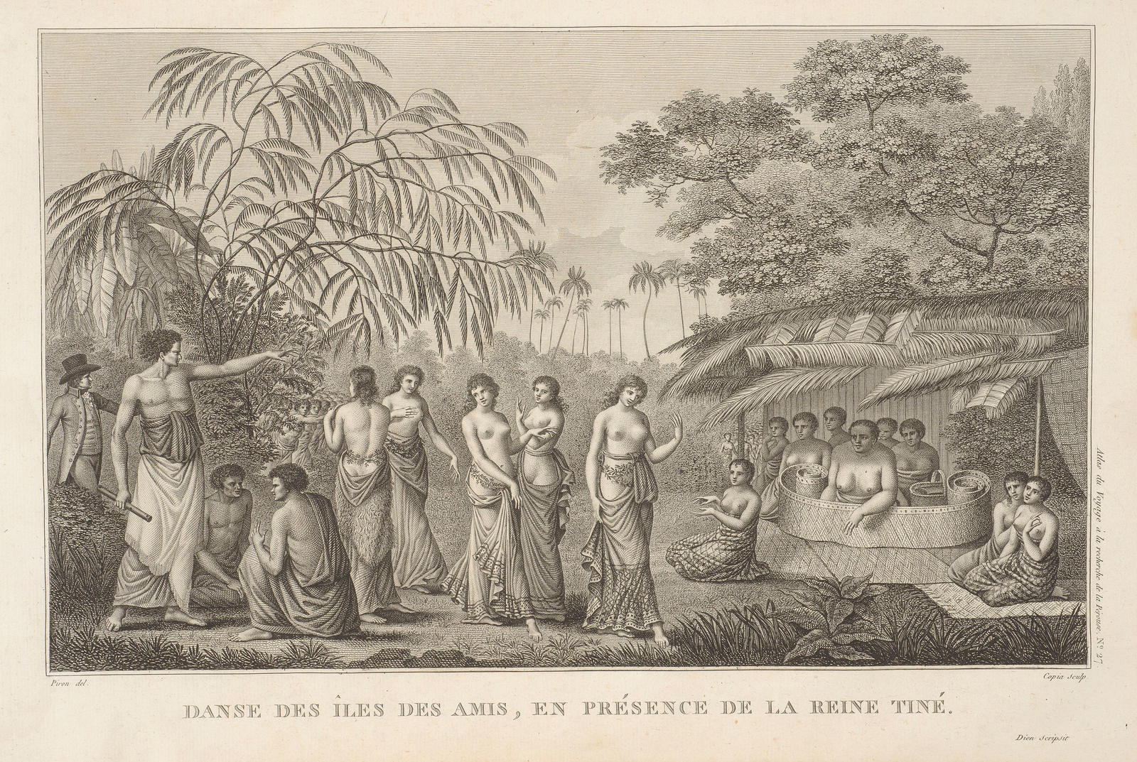 Danse des Iles des Amis, en presence de la Reine Tine