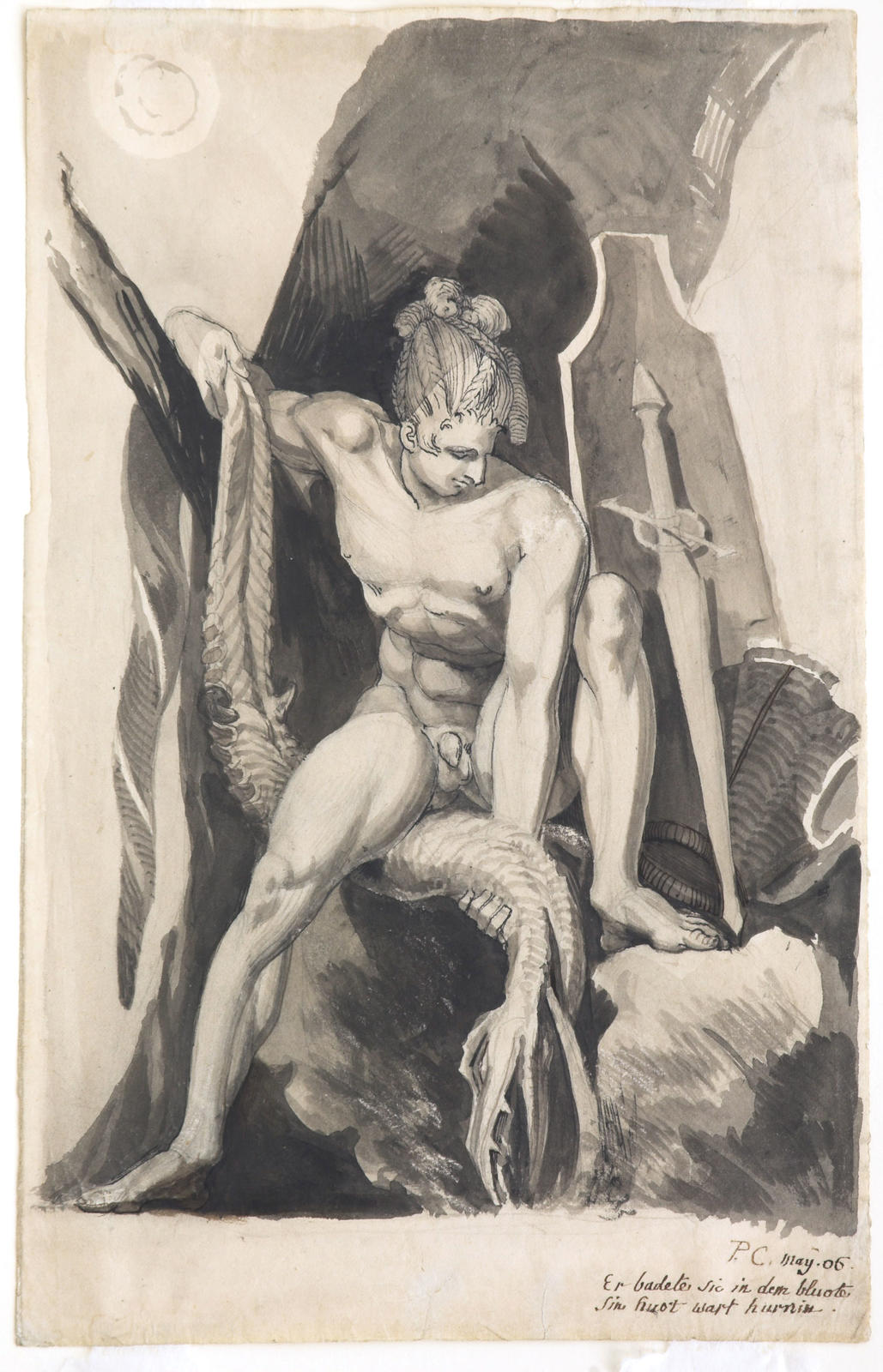 Siegfried having slain Fafner the snake