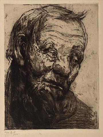 Study of Old Man's Head