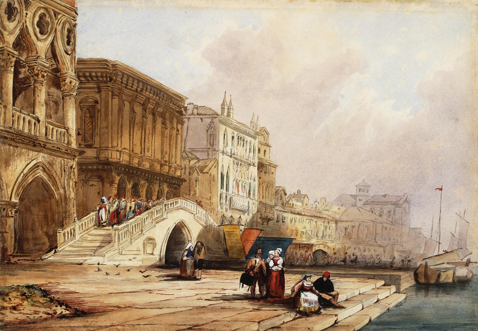 The Straw Bridge and Ducal Palace, Venice