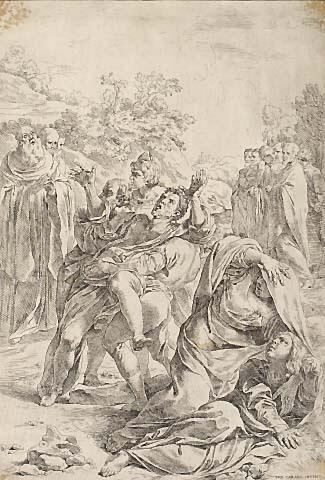 St Benedict Exorcising a Demon