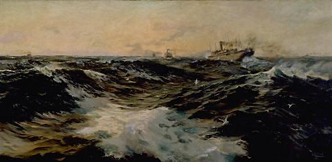 Main body convoy in the Tasman Sea