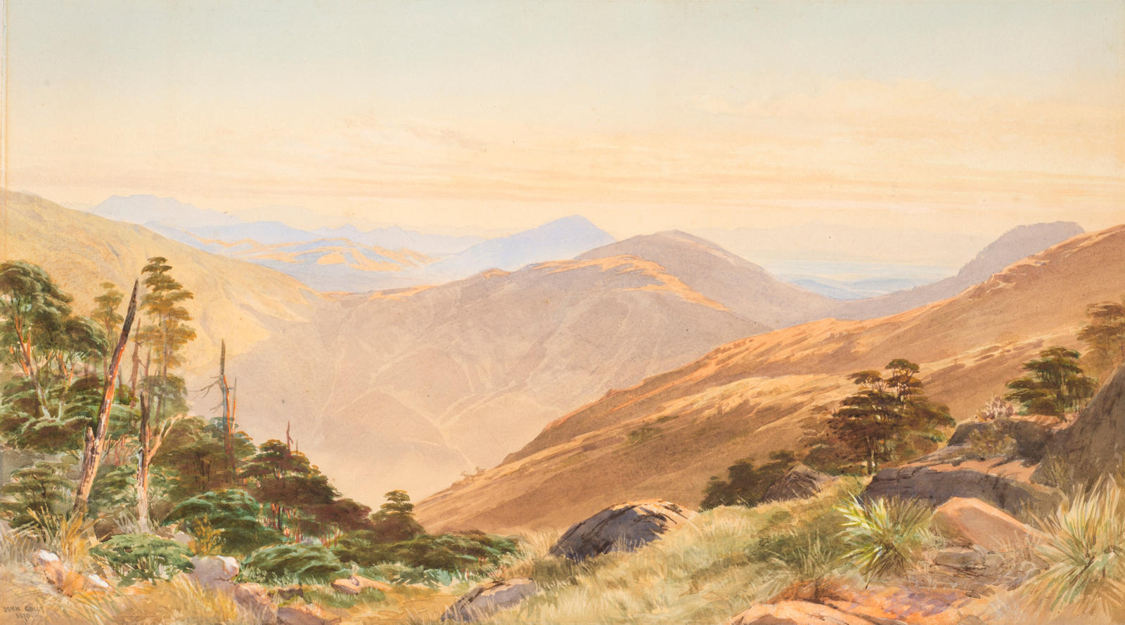 Landscape from the Dun Mountain, Nelson