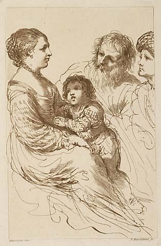 Mother and Child with Old Man and Woman