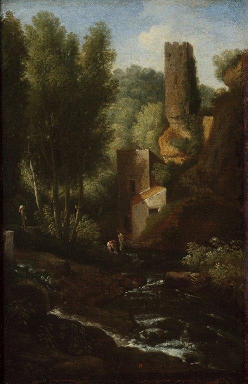 A classical landscape with cascade
