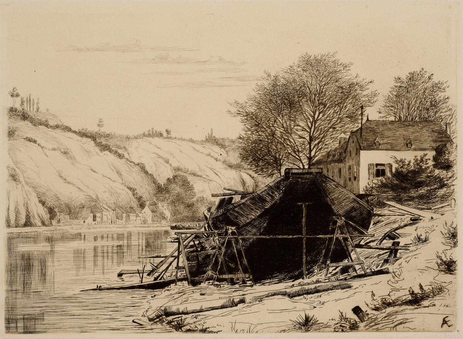 On The Meuse, Near Dimant