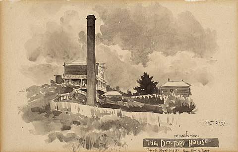 The Doctors House: Top of Shortland Street from Emily Place