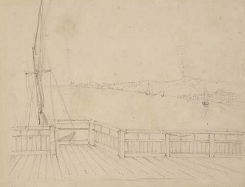 A Promontory Drawn from a Balustraded Pier
