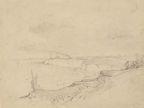 Dover cliffs with town beyond