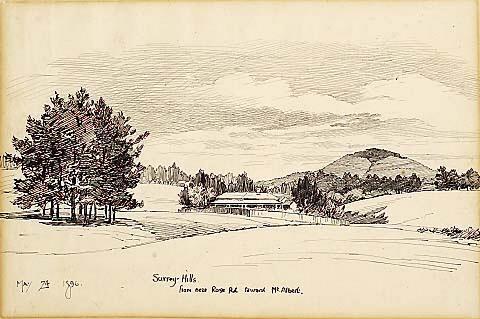 Surrey Hills From Near Rose Road