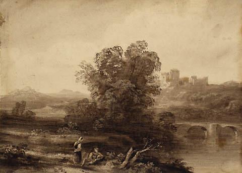 Landscape Study: River and Bridge