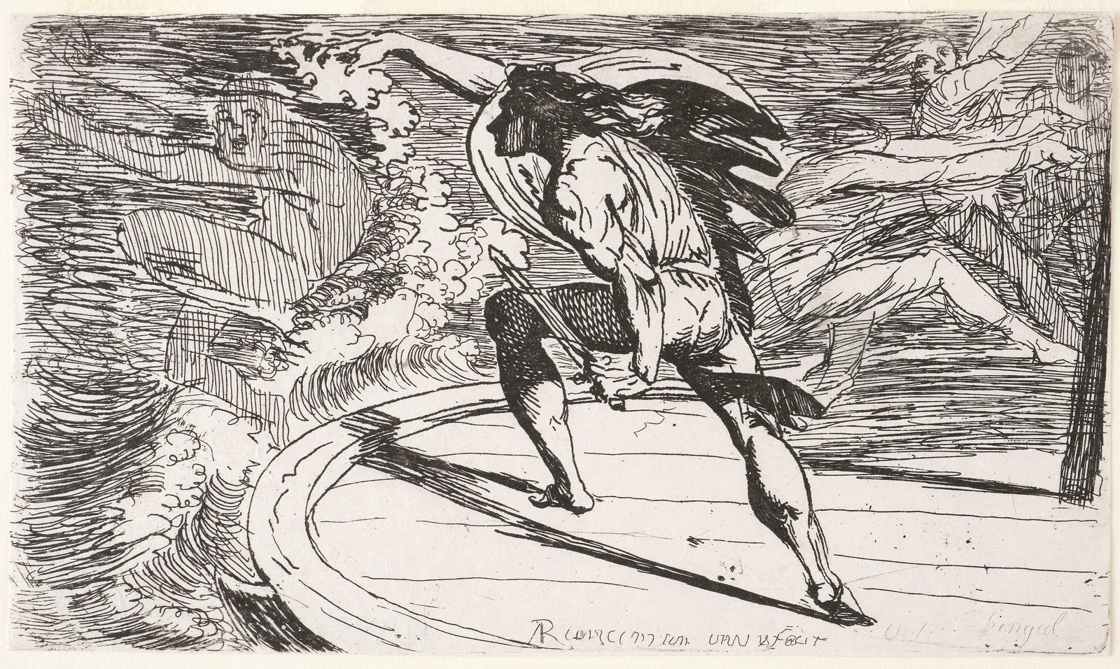 Cormar attacking the spirit of the water
