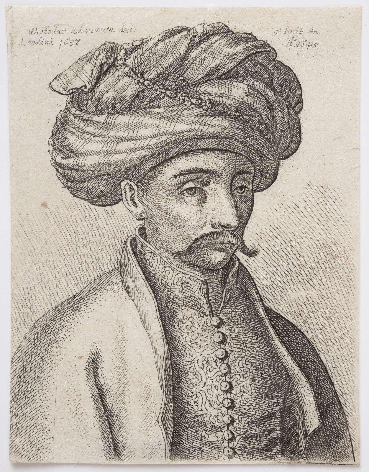 Head and Shoulders of a Turk, with a Moustache and a Large Turban