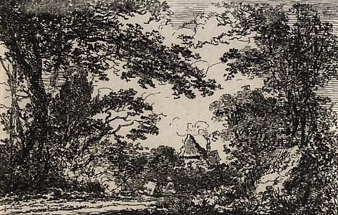 Landscape : Gypsies Camped in a Lane
