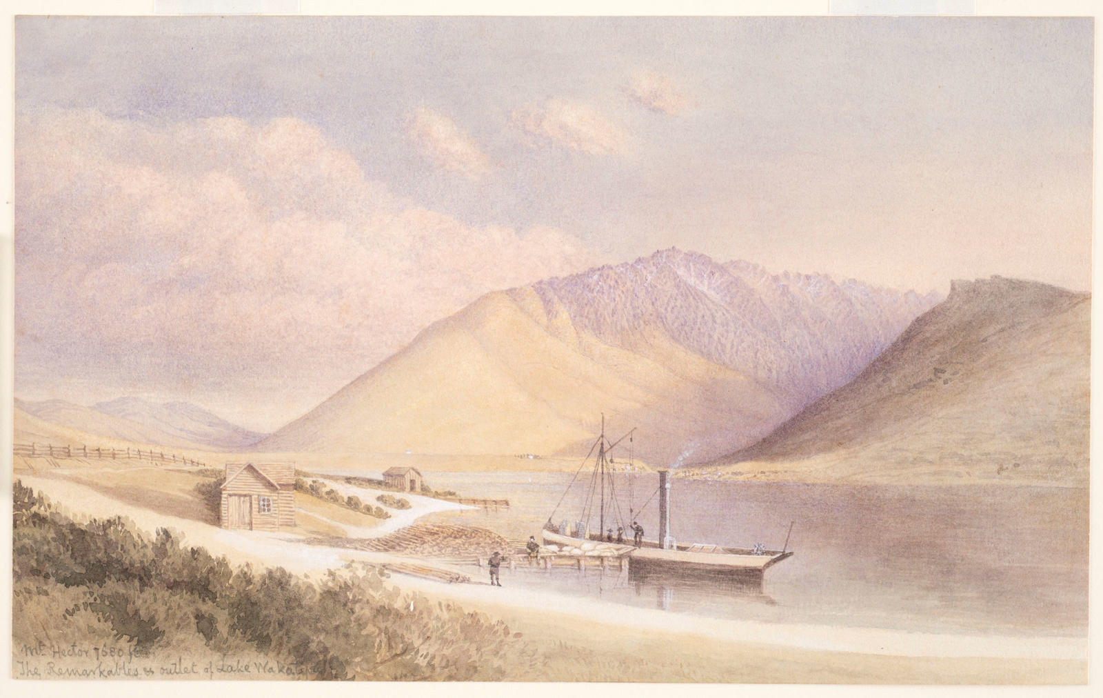 The Remarkables and the outlet of Lake Wakatipu