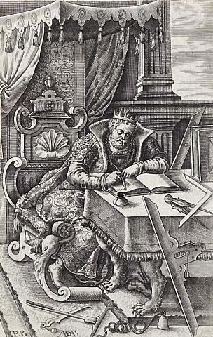Solomon in his study