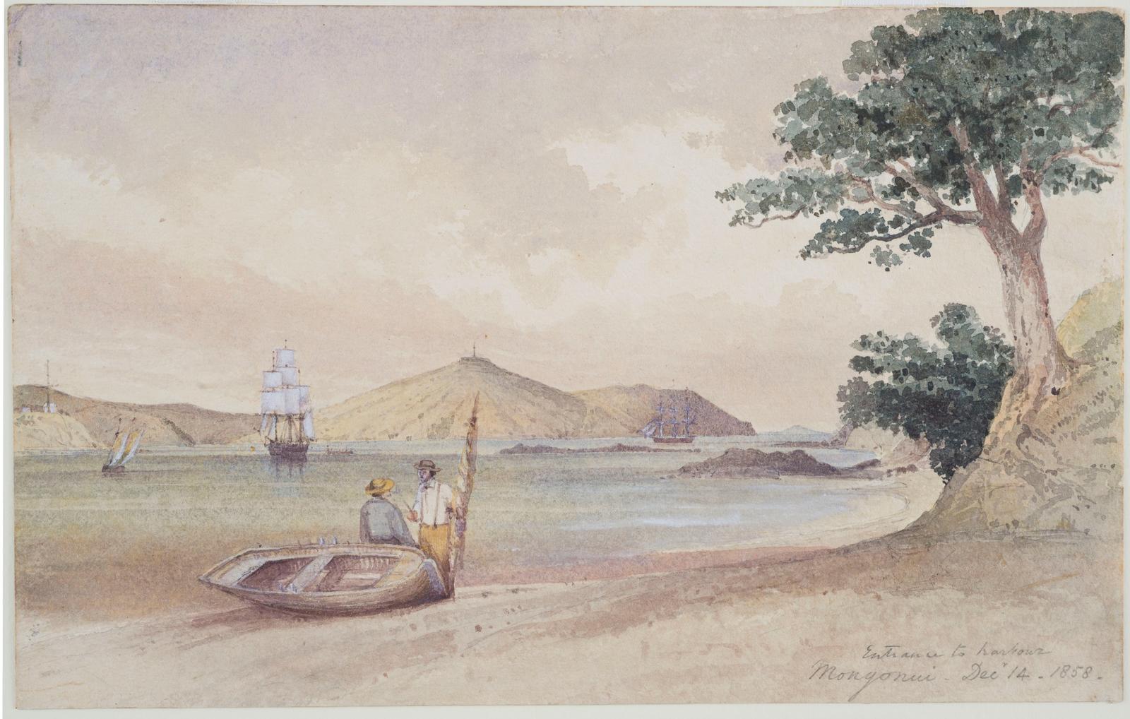 Mongonui, Entrance to the Harbour, looking South