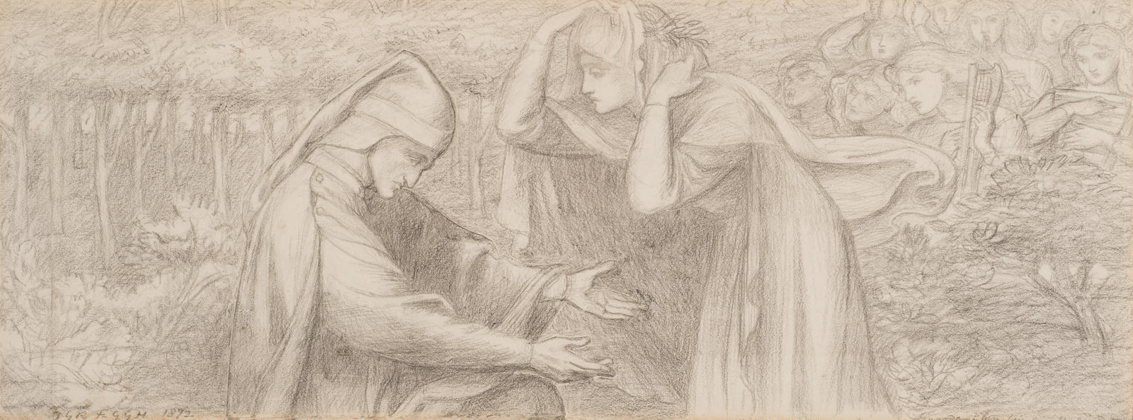Study for Predella - Beata Beatrix