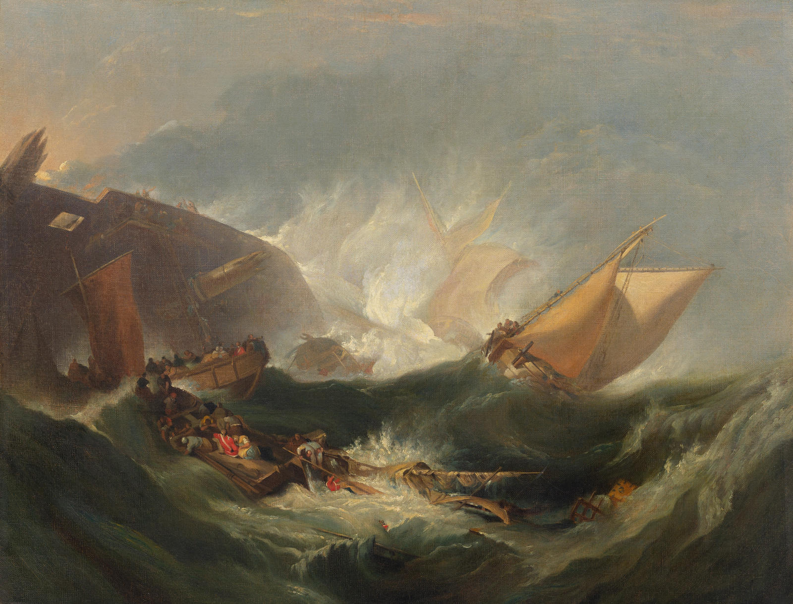 The Wreck of a transport ship