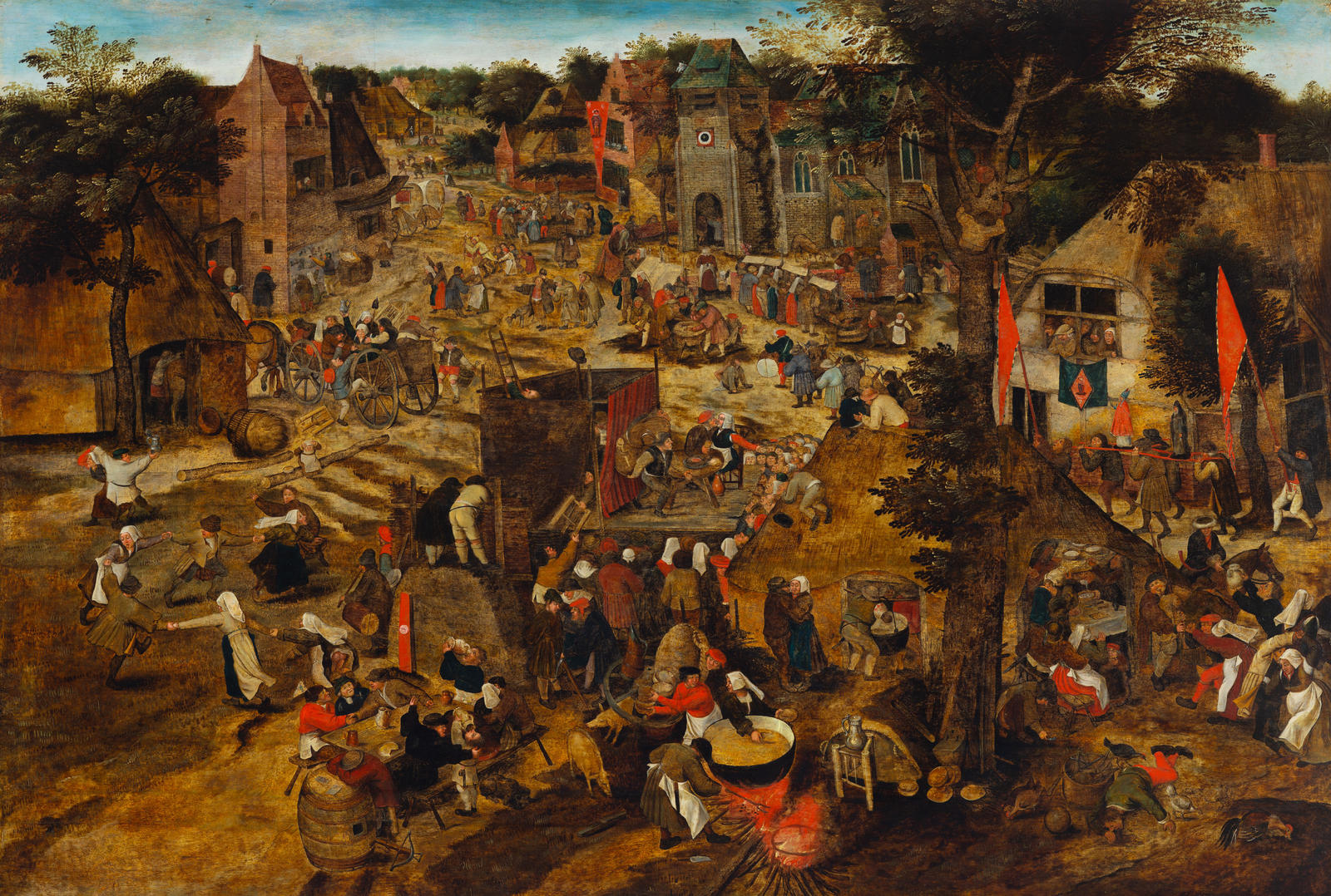 A Village fair (Village festival in honour of Saint Hubert and Saint Anthony)