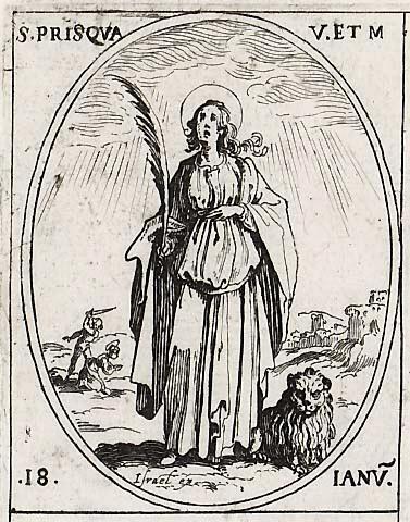 Saint Prisque, vierge et martyre