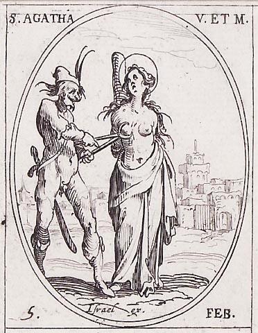 Saint Agathe, vierge et martyre