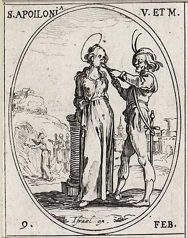 Saint Apolline, vierge et martyre