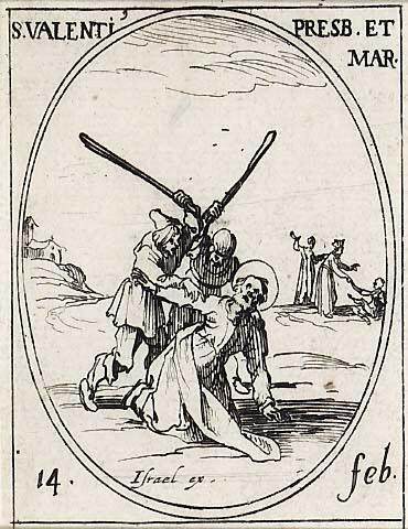 Saint Valentin. pretre et martyr