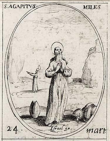 Saint Agapit, soldat