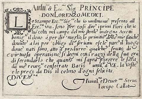 Dedicace a Laurent de Medicis