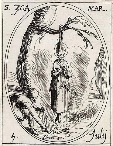 Saint Zoe, martyre