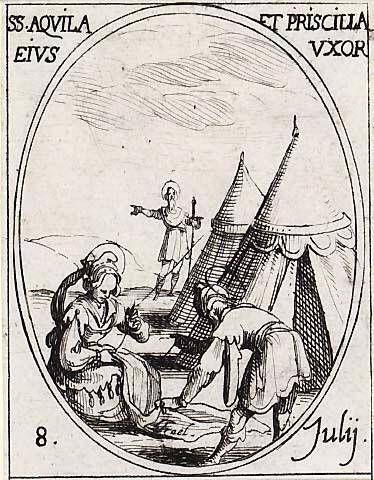 Saint Aquilla et Saint Priscille, sa femme