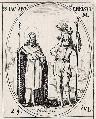 Saint Jacques, apotre et Saint Christophe