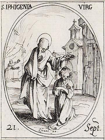Saint Iphigenie, vierge