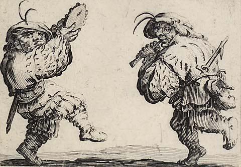 Les danseurs a la flute et au tambourin