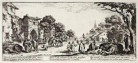 Les mourants sur le bord des routes (Dying soldiers by the roadside)