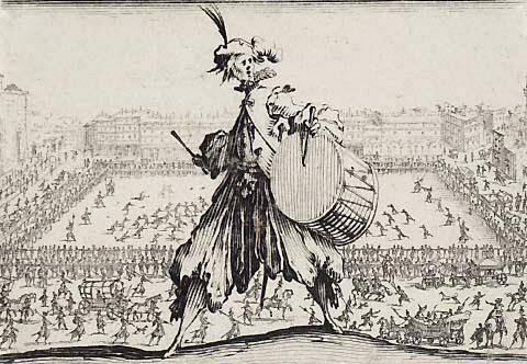 Le jeu de Paume sur la place Ste-Croix, a Florence