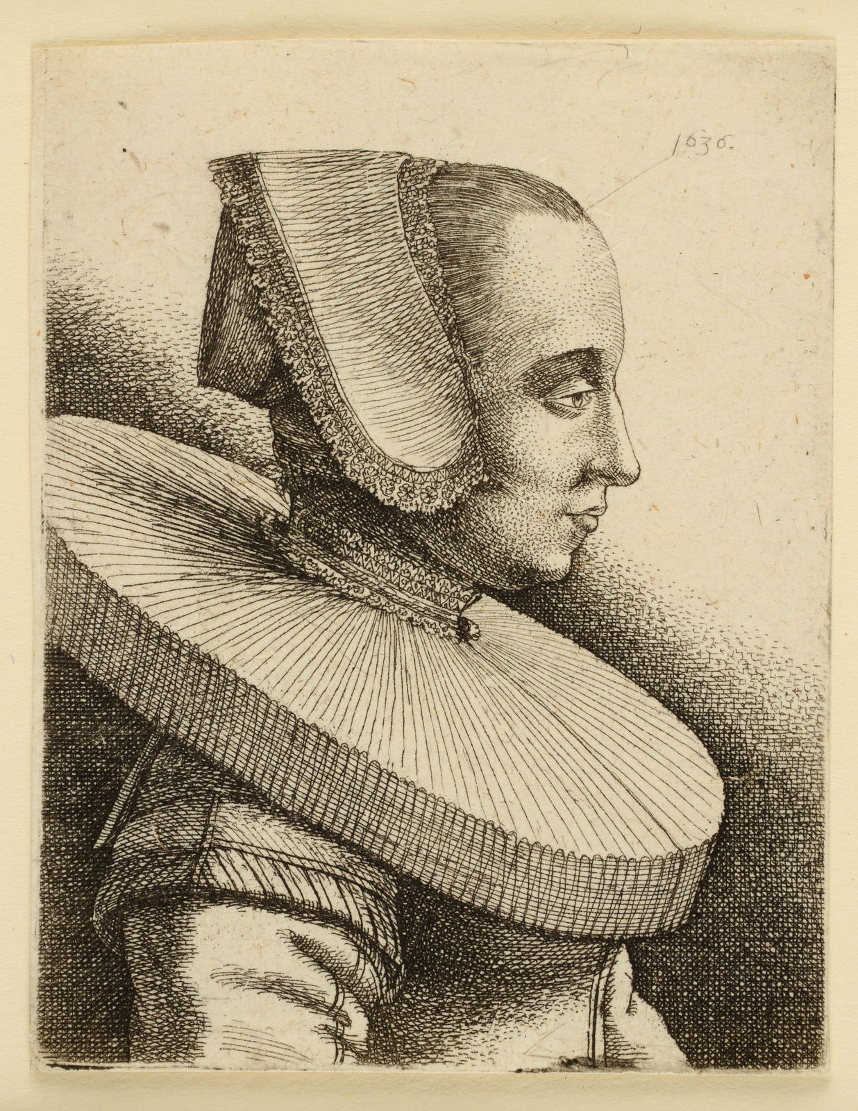 Young Woman with Lace Bonnet