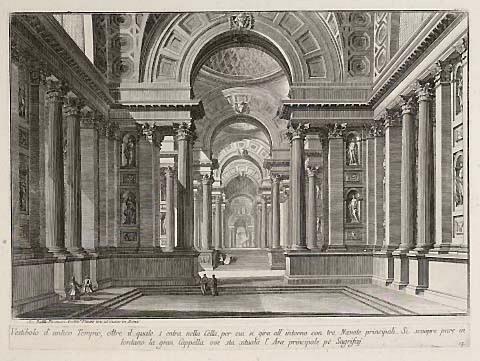 Vestibolo d'antico Tempio ... (Vestibule of an ancient temple)