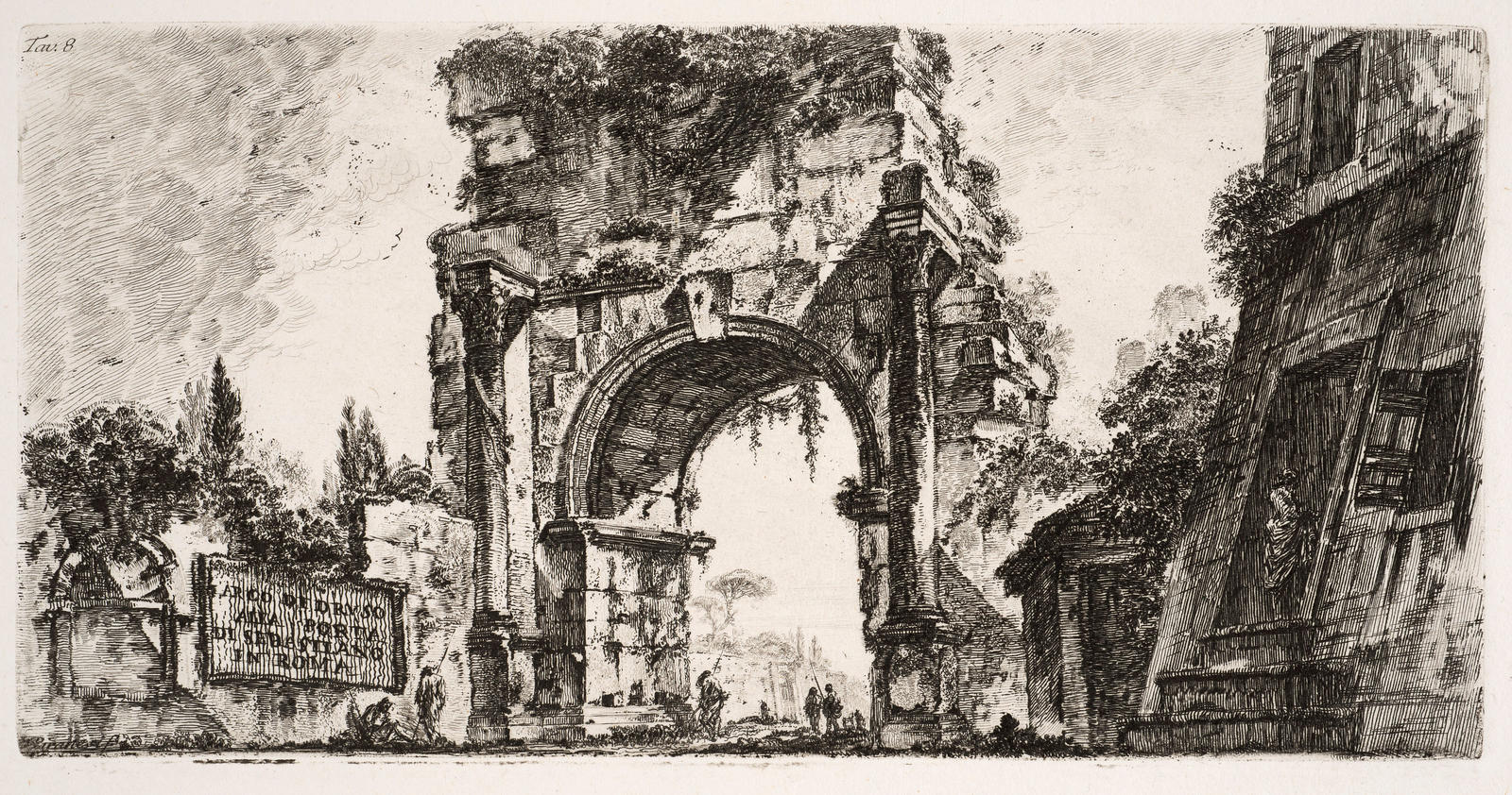 Arco di Druso alla Porta di Sebastiano in Roma (Arch of Drusus at the Porta S. Sebastiano in Rome)